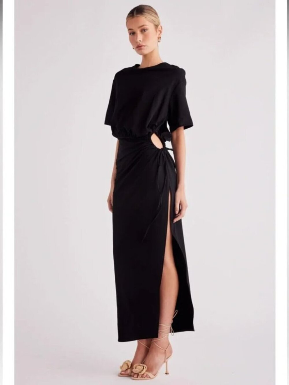 SNDYS. Lola maxi dress in black.  New but tags removed.